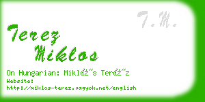 terez miklos business card